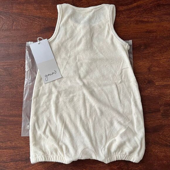 NWT Goumi Kids Cloud Terry Romper SZ 2T Toddler White One Piece Summer - Picture 3 of 3